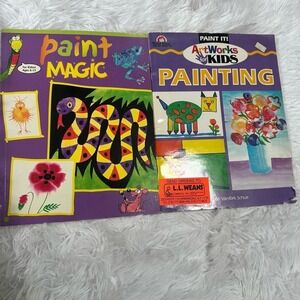 Vintage Art Pain Workbook Instructional Classical Painting Art Project Books